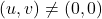 (u,v)\neq(0,0)