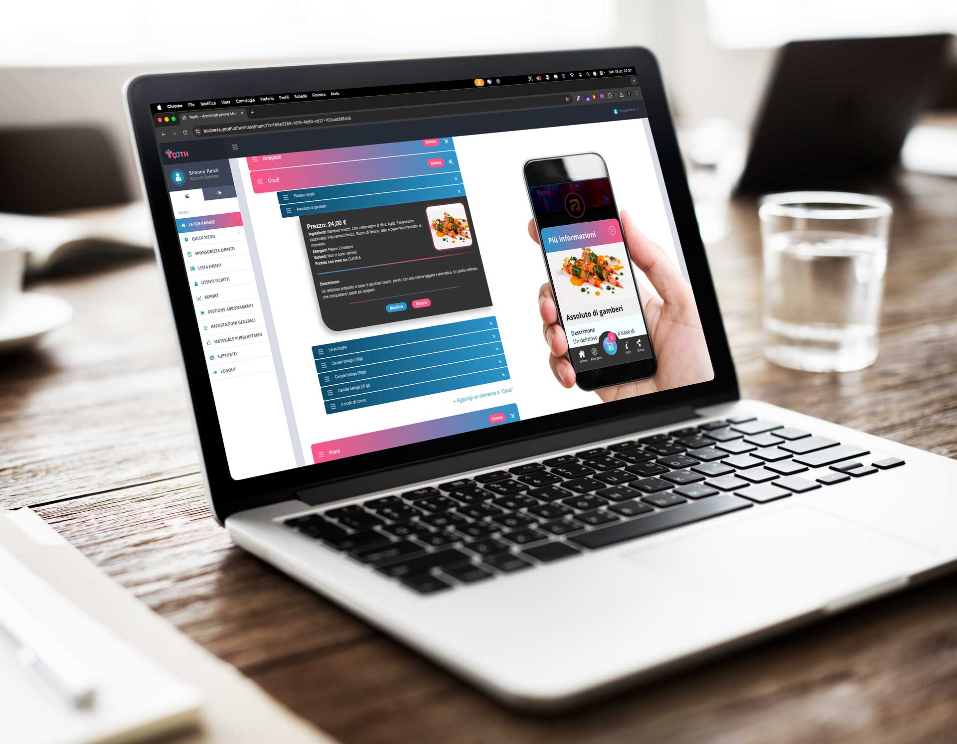 Yooth Platform Interface