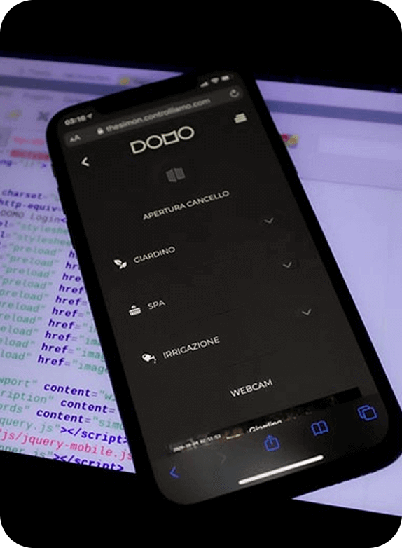 Smartphone with home automation control interface for managing gates, gardens, and irrigation systems