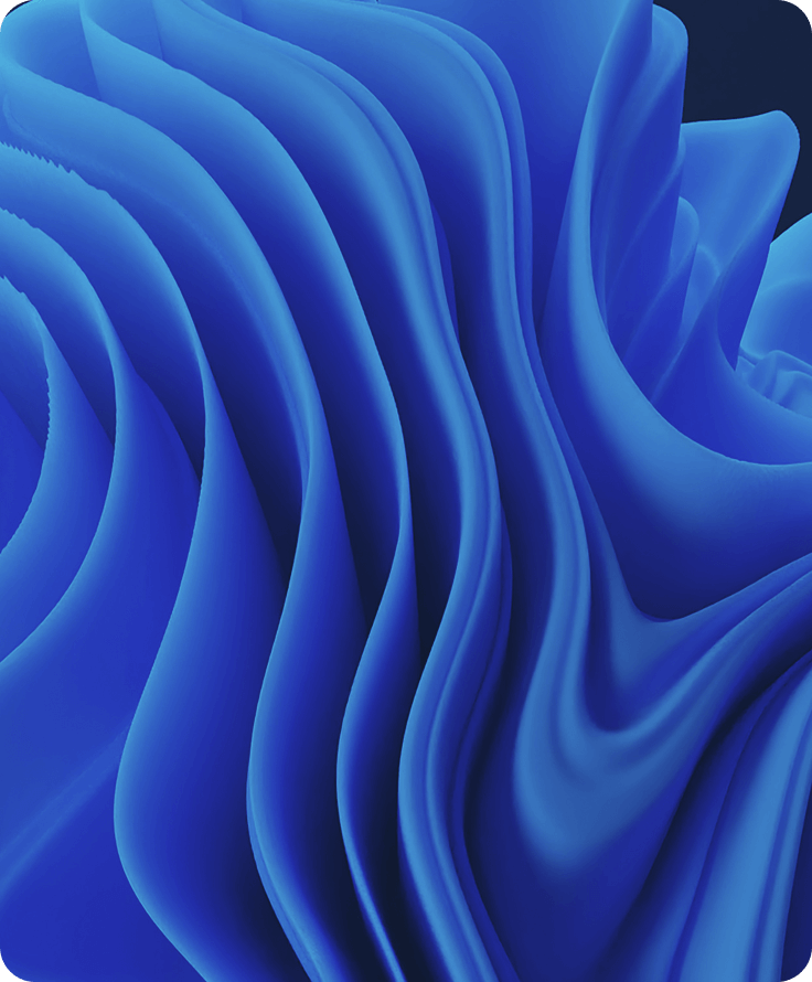 Pattern geometrico blu che simboleggiano flussi di dati, ingegneria e sviluppo software